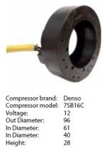 Obrázek k výrobku 9382 - cívka kompresoru Denso 7SB - Audi/VW konektor OEM: