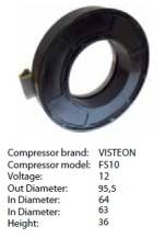 Obrázek k výrobku 9019 - cívka kompresoru Ford FS10 - prům. 95,5 mm - 12V 81.73107/CC-0004