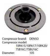 Obrázek k výrobku 9047 - deska přítlačná kompresoru Denso 10PA15A/C/17A/C/J 7SB/U16C TV12SC CH-2001/CH-100
