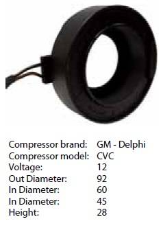 Obrázek k výrobku 9008 - cívka kompresoru GM/Delphi CVC Opel Astra G (98-) - 12V 81.73126/CC-5019/CC500A