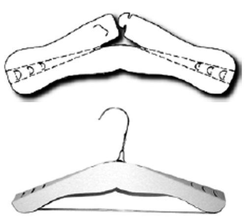 Obrázek k výrobku 3621 - forma na ramena z bílého papíru (500ks)