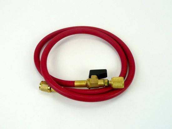 Obrázek k výrobku 5918 - hadice plnicí 1/4" x 5/16" 1000mm s ventilem červená 13.180R