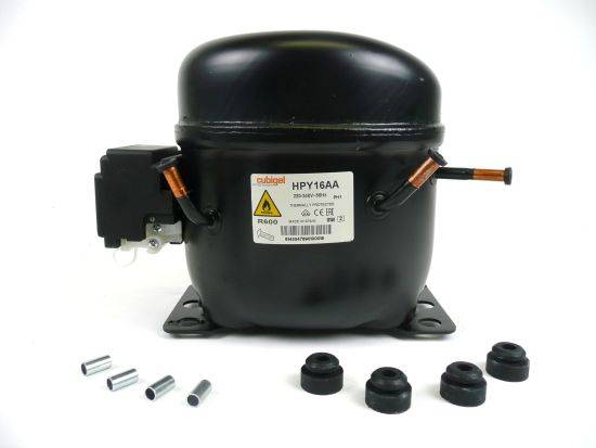 Obrázek k výrobku 2239 - kompresor Cubigel R600a LBP HPY 16AA / HYE 131MKUa