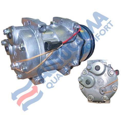 Obrázek k výrobku 9347 - kompresor SD7H15 12V, PV4, 112 mm, B. pad - Case/New Holland - model 6021/8148 40405266/509-61843