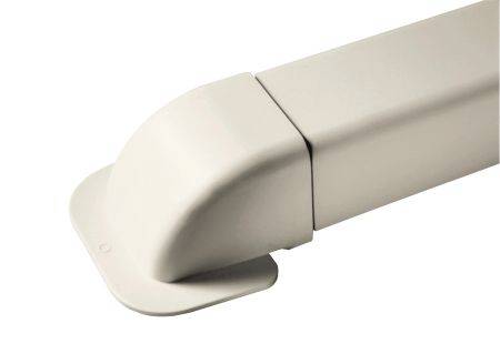 Obrázek k výrobku 10110 - koncovka nástěnná rohová 110 x 75 mm bílá 1209CM-W