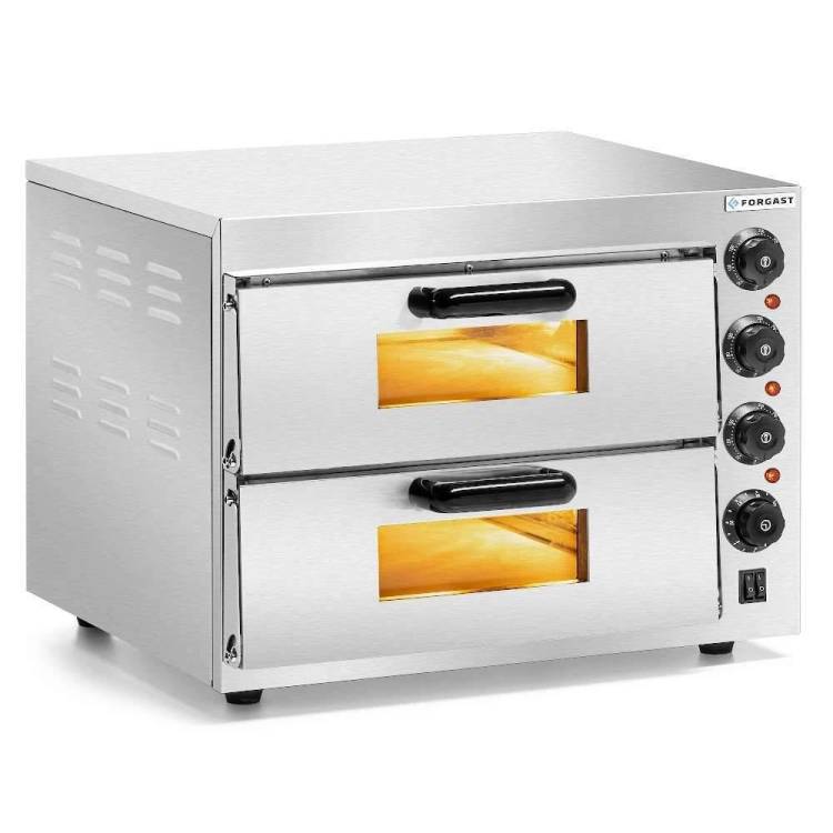 Obrázek k výrobku 10074 - Pec na pizzu 2-komorová 2x40 cm FORGAST FG09553