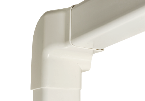 Obrázek k výrobku 6737 - redukce 90° levá 80 mm bílá 0815VD-W