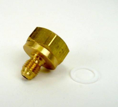 Obrázek k výrobku 7490 - redukce na lahev 1/4"SAE x 21,8-14UNF + těsnění CA-04x218