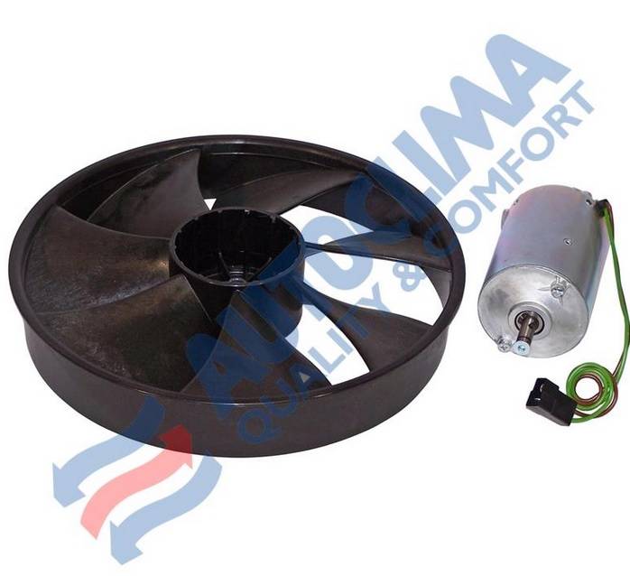 Obrázek k výrobku 9387 - ventilátor kondenzátoru Carrier Sütrak 24V - 1 rychlost - motor s vrtulí 30315206SU