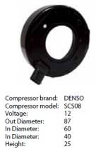 Obrázek k výrobku 9452 - cívka kompresoru Denso SCS08, 5SL12C-J - konektor přímý - 12V