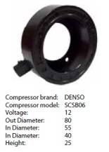 Obrázek k výrobku 9451 - cívka kompresoru Denso SCSC06 - konektor přímý - 12V 11-0002