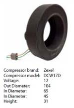 Obrázek k výrobku 9504 - cívka kompresoru Zexel DCW17D - VAG, OctaviaI - 12V 11-0086-22