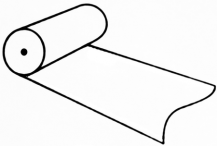 Obrázek k výrobku 2684 - fólie balící LDPE 600 x 0,015 mm, 500 m, do nástěnných baliček-rukáv