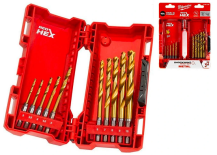 Obrázek k výrobku 9956 - sada vrtáků Red hex SWave HSS-g 10ks