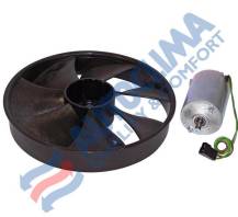 Obrázek k výrobku 9387 - ventilátor kondenzátoru Carrier Sütrak 24V - 1 rychlost - motor s vrtulí 30315206SU